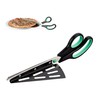 Relaxdays 2 x Pizza Scissors with Pizza Server, Stainless Steel