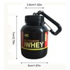 Mini 100ml Portable Protein Powder Bottle with keychain – compact,