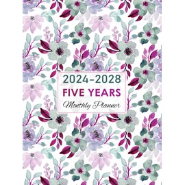 Planner 2024-2028: Five Year Monthly Organizer Calendar, Task and Checklist Logbook, In Addition to Calendars with Holidays and extras