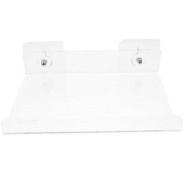 HOMSFOU Acrylic Floating Shelves, Wall Mounted Hanging Shelves, Wall Shelf Bookcase, Invisible Spice Rack for Bathroom, Kitchen, Living Room, Bedroom, 20 x 15 cm