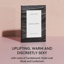 Lake & Skye Santal Gray Eau de Parfum, Long Lasting Fragrance, 0.06 fl oz (2 ml) - Aromatic, Woody, Spicy