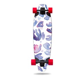 MightySkins Glossy Glitter Skin for Inboard M1 - Blue Petals | Protective, Durable High-Gloss Glitter Finish | Easy to Apply, Remove, and Change Styles | Made in The USA