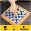 Mindful Classics, Chess Checkers Board Game Set with Bamboo Wooden