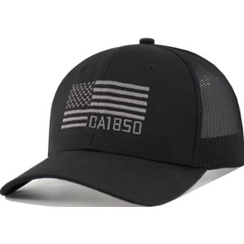 TSSGBL California & American Flag Trucker Hat XL/XXL Mens Extra Large Big Head Snapback Ball Cap Meshback Patriotic Baseball Cap – Black
