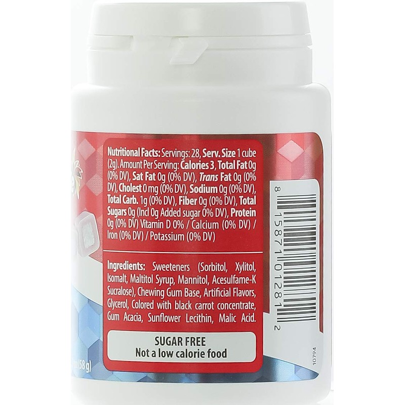 Elite Bazooka Flavored Gum Cubes Sugar Free Bubble Gum Cubes,