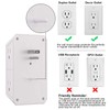 Outlet Extender Surge Protector - NUOZHI 6 Outlet Splitter with