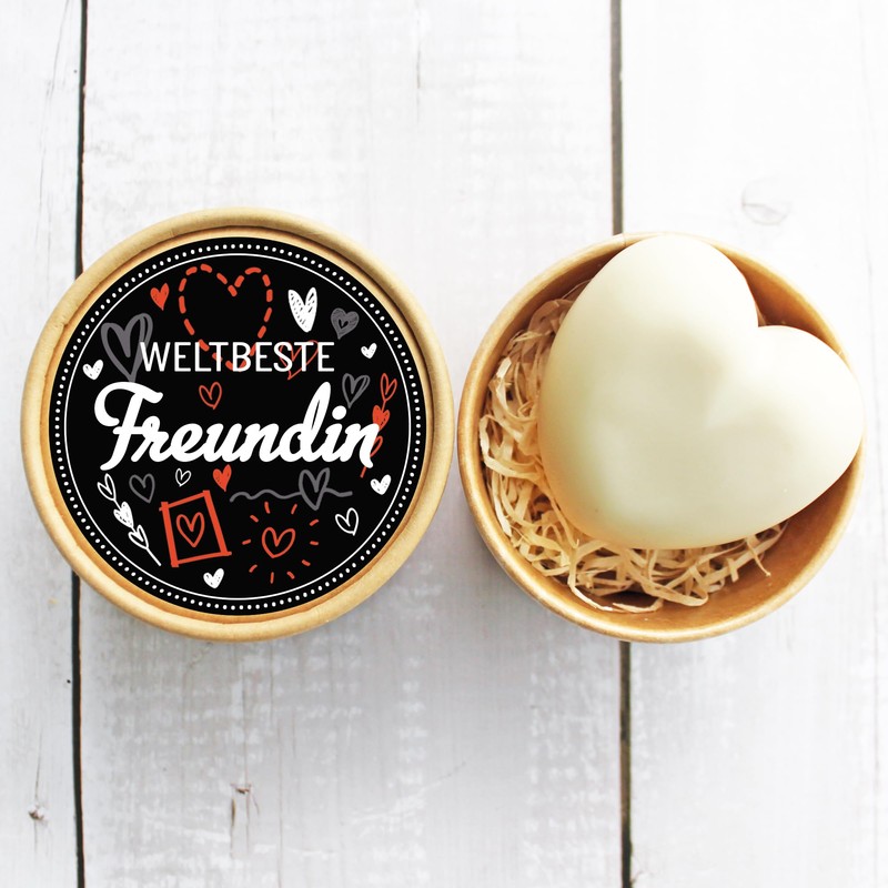 Mini Gift World Best Friend | Heart Soap 95 g,