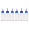 PATIKIL 2oz(60ml) Plastic Dispensing Bottle, 6Pcs Squeeze Empty Bottles with