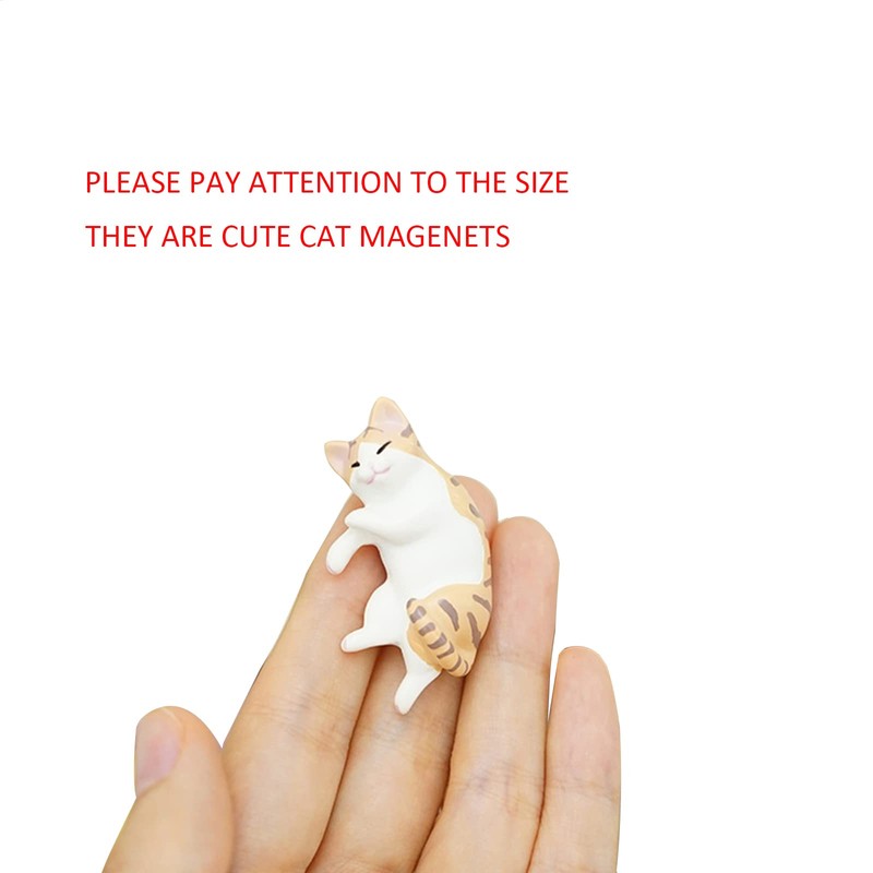 Cute 6 Pack Fun Cat Refrigerator Magnets Office Magnet Cute