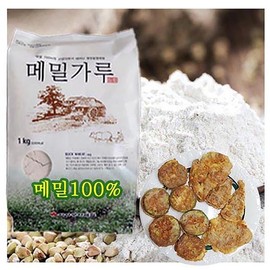 Bongpyeongwon Buckwheat Flour (100% Buckwheat) - 1kg x 1 Bag (Pancake/Frying Mix)