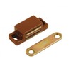 Free P&P - 2 X Brown Magnetic Cabinet Cupboard Catch