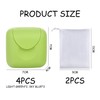 4 Pieces Soap Dish And 2 Pieces Bubble Bag, Waterproof