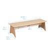 ECR4Kids Kiddo Bench, Kids Furniture, Natural