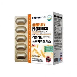 Natureland Complete Probiotics 500mg x 60 Capsules 1 Box