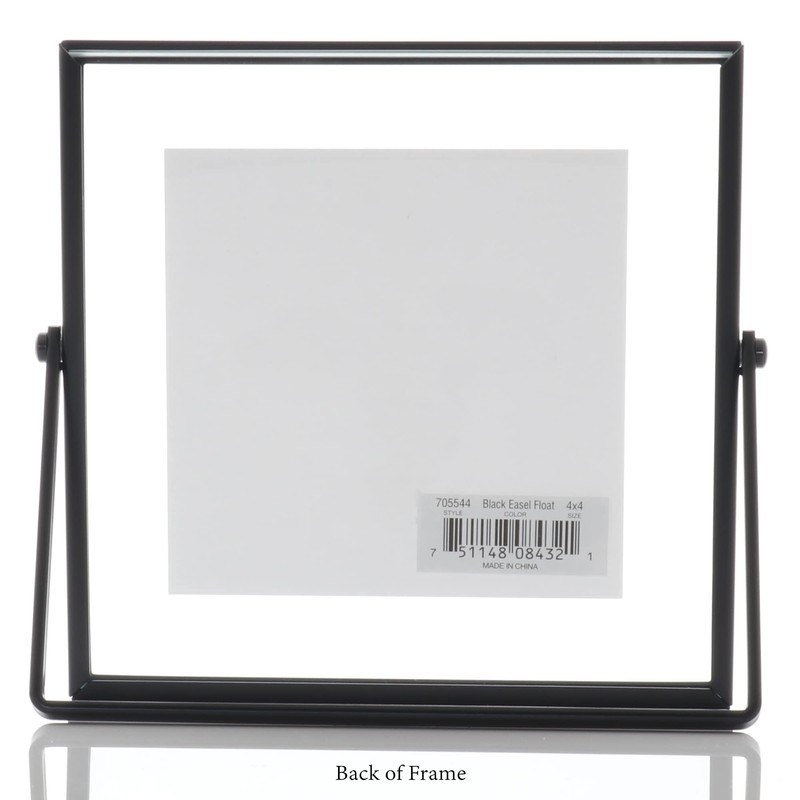 Lawrence FRAMES 4 x 4-inch Metal Picture Frame, Black