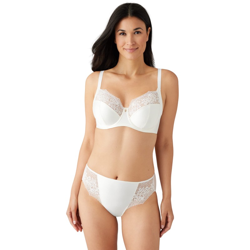 Wacoal Women's Side Note Full Figure Underwire Bra, Egret, 36G