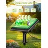 Brightown 58FT Solar String Lights Outdoor with Remote Cable Ties