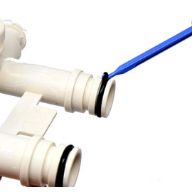 Water Softener O-Ring Seal Kit, 4 pcs (7337571, 7170288, STD302213, WS03X10025) w/Clip 1 pcs (7337563, WS60X10004, 1205500, 7116713, 1205500, 7116713) Compatible with Kenmore, GE, EcoPure, Sears