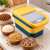 Collapsible Airtight Food Storage Container – Sealed Lid for Pet