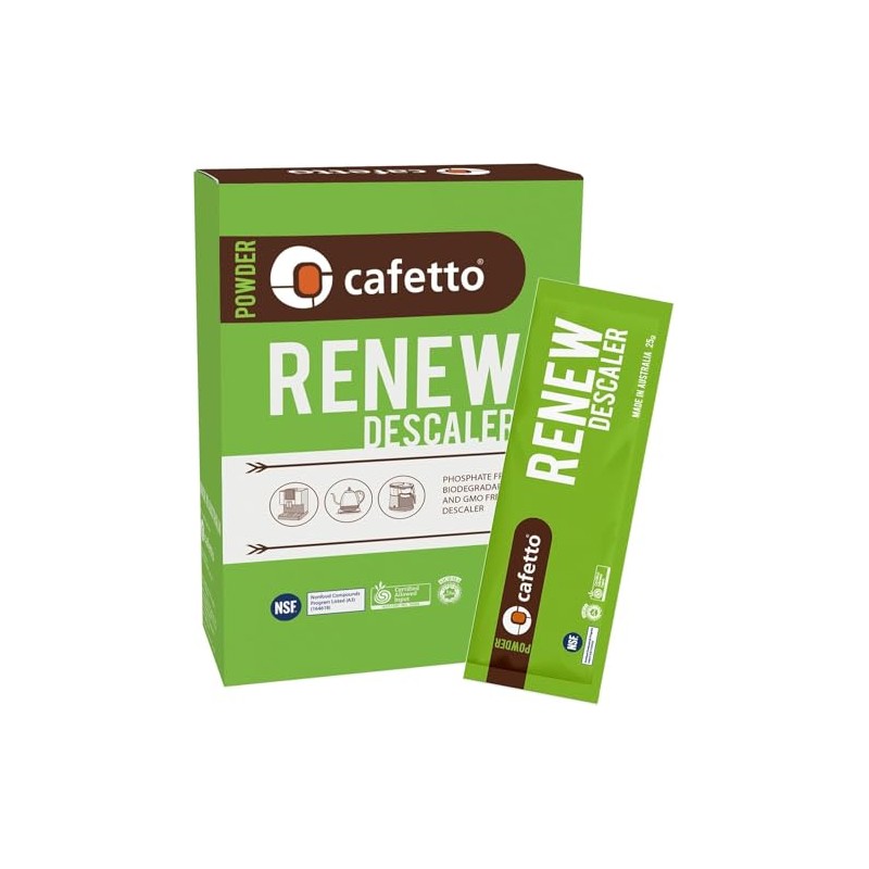 Cafetto Renew Organic Descaler – Eco-Friendly Scale Remover for Coffee