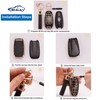 EKALA for Hyundai Key Fob Cover with Leather Key Fob