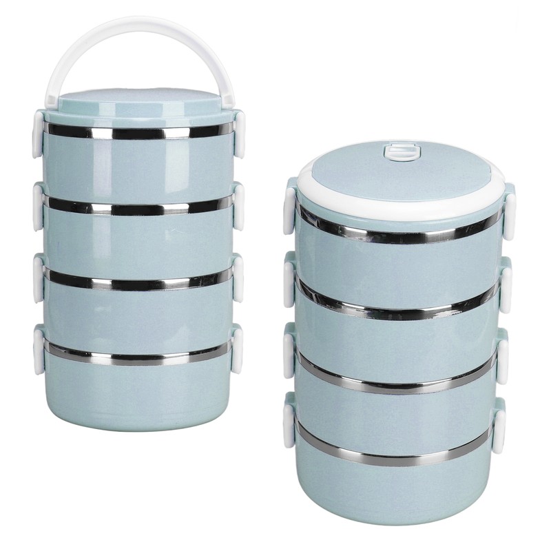 Portable 304 Stainless Steel Bento Lunch Box Thermal Cylinder Lunch