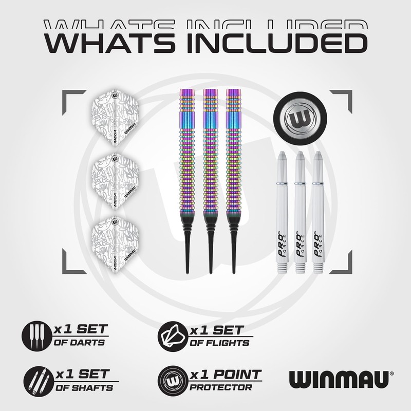 WINMAU Darts Solaris Urban 19g Barrel / 21g Full Weight