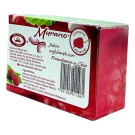 Jabón Barra Murano Exfoliante Corporal Frambuesa Chía 150g                                                                                            