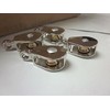 ~ 4pc ~ 1/2" x 5/32" SINGLE WHEEL BRASS SHEAVE