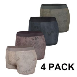 4 Pack Men's Boxer Shorts Four Corners Underwear Flat Corners Nylon Comfortable Youth Gift Underwear,Elastic Waistband Trend Boxer Sport Briefs Men Underwear For Daily Life - Color: 4 Pack, Size: S