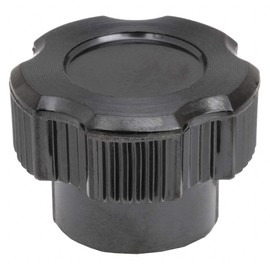 DAVIES Fluted Knob, 1/4-20 Thread Size, 0.83" L, Blind Tap, HR Phenolic