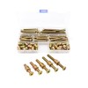 LBY 35 Sets Threaded Insert Nuts and Bolt Assortment Kit,
