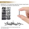 Kindroufly 562 Pieces Black M2.5 x 4/6 /8/10 /12/16 /20mm
