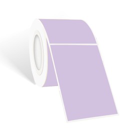 STARLIBOO Colored Labels Stickers 3 x 2 Inch, Rectangle Moving Labels Stickers, 250Pcs Garage Sale Price Stickers, Adhesive Moving Labels for Boxes(Lavender Purple)