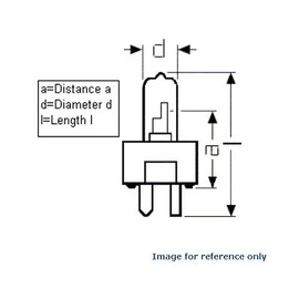 OSRAM 6.6A 30T35 64322 EXL DL, 30W Current Controlled Halogen Airfield Lamp
