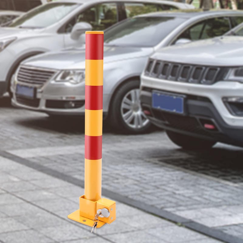 Spring Parking Post Folding Parking Obstacle Pole Automatic Locking Parking