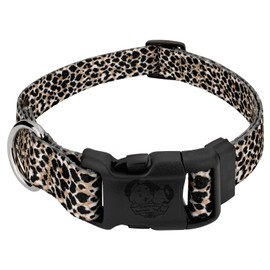 Country Brook Petz - Deluxe Cheetah Dog Collar - Made in The U.S.A - Animal Prints Collection Featuring Wild Designs (1 Inch, Large)