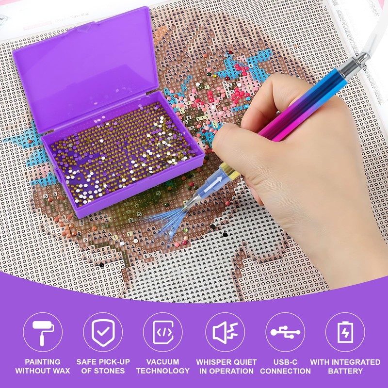 Bindokun Electric Diamond Painting Pen, E Painter Diamond Painting Pen