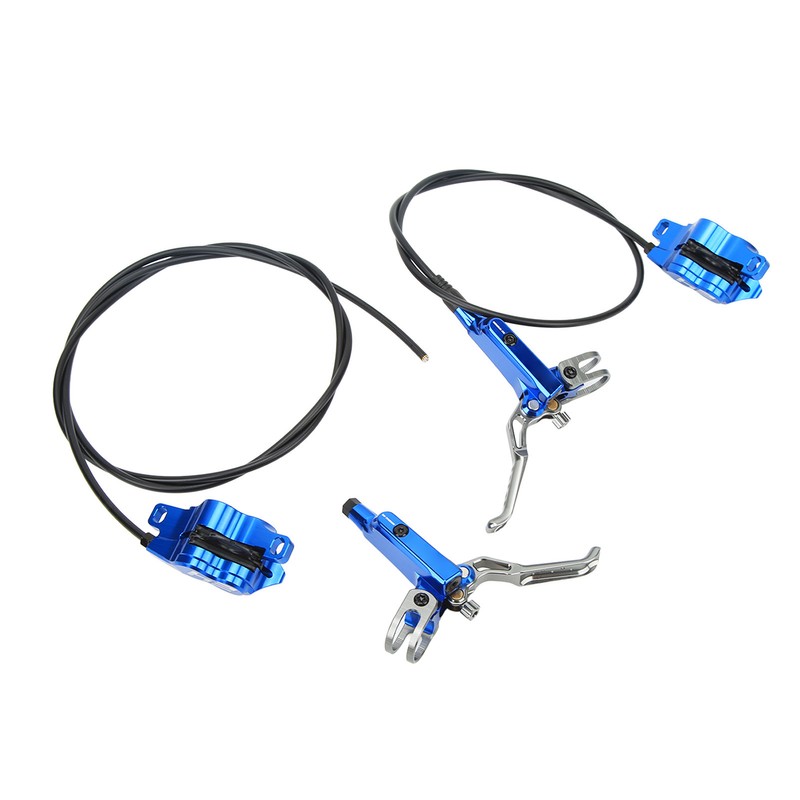 1 Pair Bicycle Hydraulic Disc Brake Four Pistons Aluminum Alloy