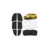 KUST Car Window Shades for Honda Pilot 2016-2022 Windshield Sun
