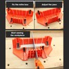 14-inch Mitre Box with Movable and Non-slip Jaw for Back