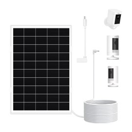[8W Ultra-Output] 1 Pack Solar Panel for Ring Camera Battery Models - 33% Faster Recovery for Spotlight Cam Plus/Pro & Stick Up Cam, Winter & Low-Light Optimized Charger | NOT for Wired Cameras