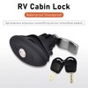 32mm RV Toolbox Locks Black Waterproof Shockproof Superior Seal RV