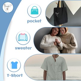 Silver Brooch Pin Cross Star Pins for Clothes Bags Y2k Lapel Pin Punk Safety Pins