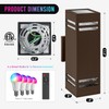 Smart Outdoor Wall Lights 2 Pack, IP65 RGB Wall Lights