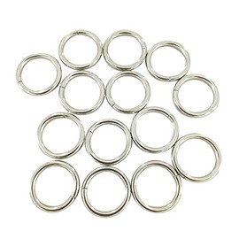 20Pcs Non-Welded Metal O-Ring - 3/4 inch Round Rings for Camping Belt, Dog Leashes, Luggage Accessories 20mm ET228