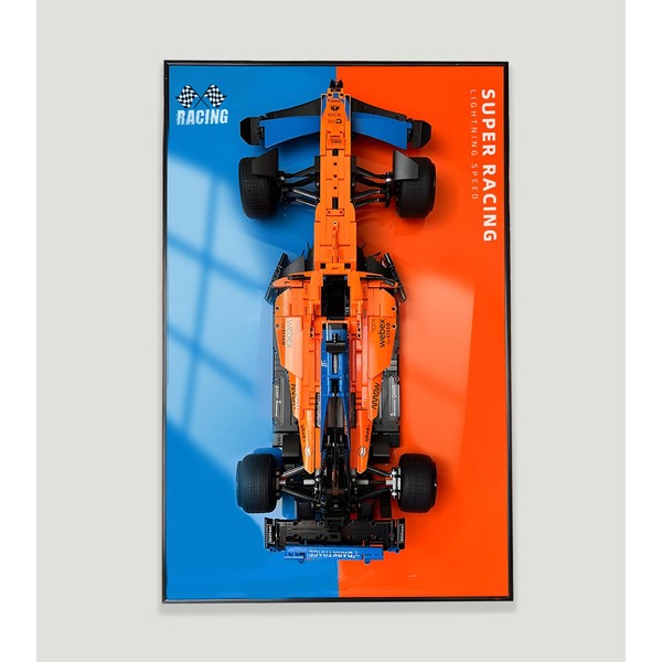 iCUANUTY ICUANUTY Display Wall Frame for Lego Technic McLaren Formula