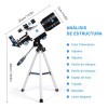 común Telescopio Astronómico Soporte Para Celular 70/300mm Hd