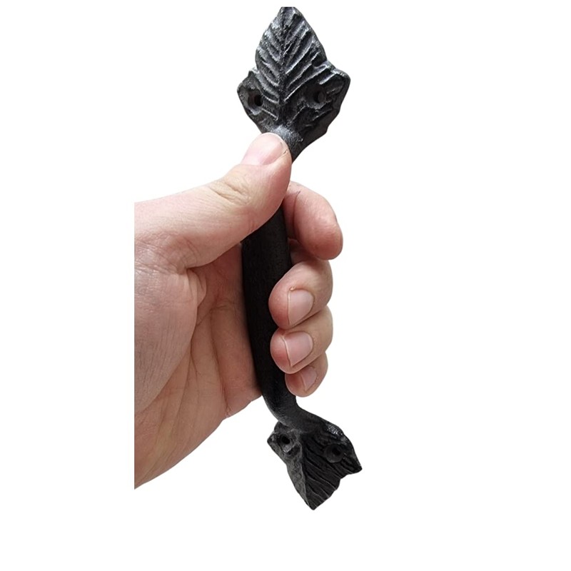 Door Handle - Drawer Pull - 22.5cm Black Cast Iron