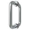 CRL 6" Chrome (BM Series) Tubular Back-To-Back Pull Handle